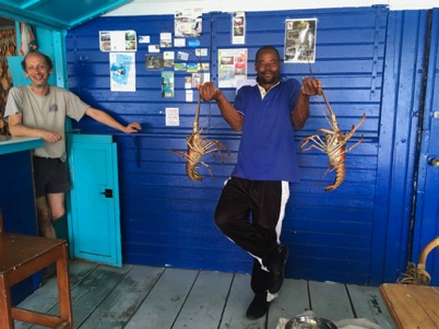 Lobster hut in Dominica